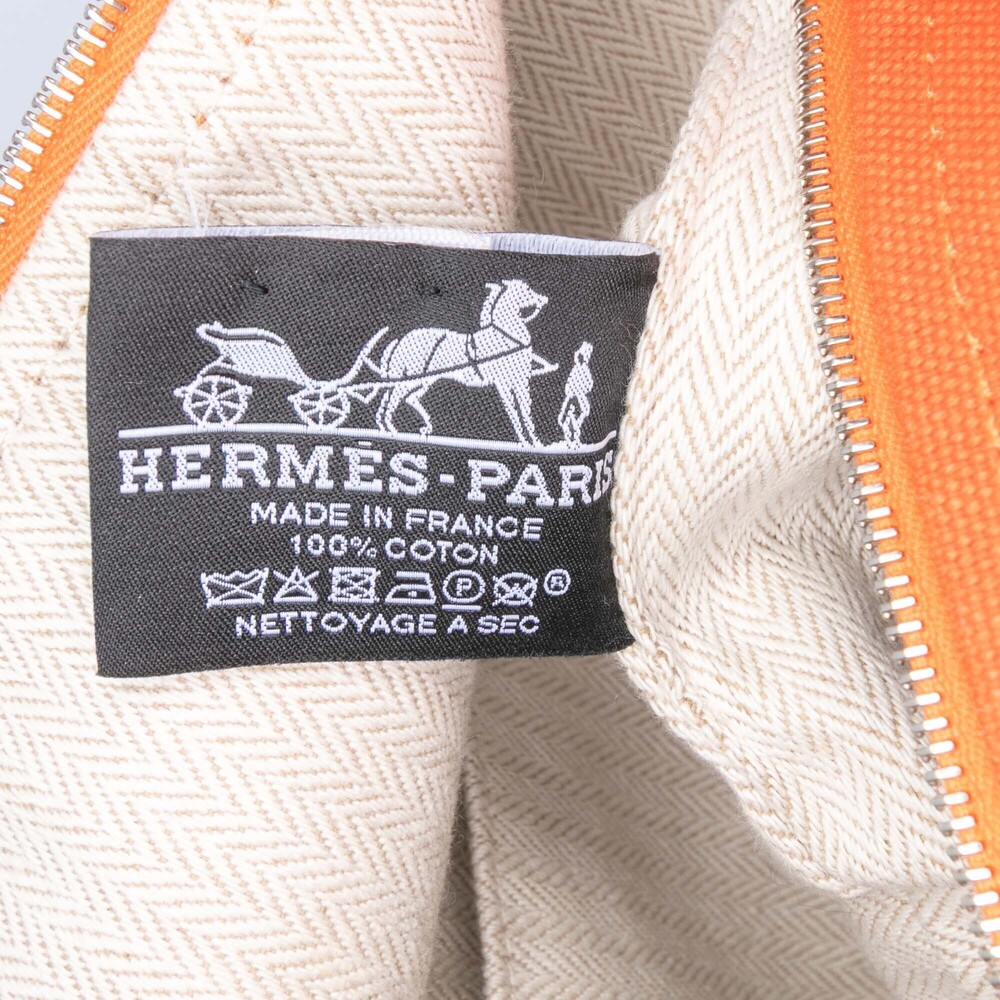 Pre-Loved Hermes Large Toile Bride A Brac - Picture 5 of 11
